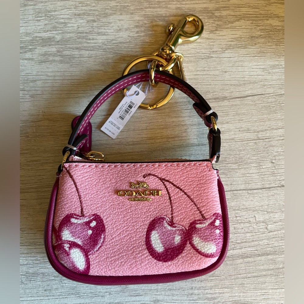 Coach Cherry mini Nolita keychain
